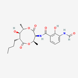 molecular formula C21H28N2O8 B1670211 Deisovalerylblastmycin CAS No. 60504-95-2