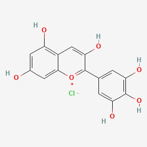 molecular formula C15H11ClO7 B1670221 Delphinidin Chloride CAS No. 528-53-0