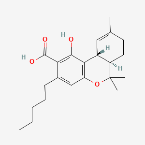 molecular formula C22H30O4 B1670225 delta(9)-Tetrahydrocannabinolic acid CAS No. 23978-85-0