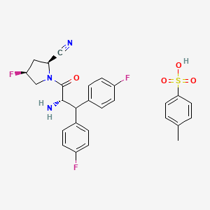 molecular formula C27H26F3N3O4S B1670244 Denagliptin Tosylate CAS No. 811432-66-3