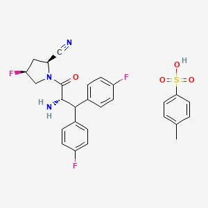 molecular formula C27H26F3N3O4S B1670244 Denagliptin tosylate CAS No. 811432-66-3