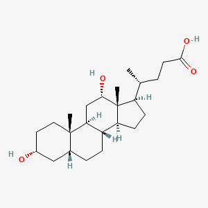 molecular formula C24H40O4 B1670251 脱氧胆酸 CAS No. 83-44-3