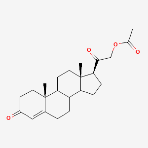 molecular formula C23H32O4 B1670252 Deoxycorticosterone acetate CAS No. 56-47-3