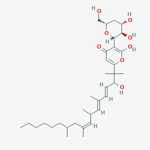 molecular formula C34H54O8 B1670254 Deoxyfusapyrone 