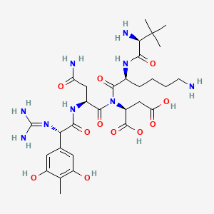 molecular formula C30H47N9O11 B1670261 Deoxypheganomycin D CAS No. 69280-94-0