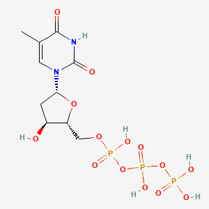 molecular formula C10H17N2O14P3 B1670264 Thymidine-5'-triphosphate CAS No. 365-08-2