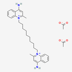 B1670269 Dequalinium acetate CAS No. 4028-98-2