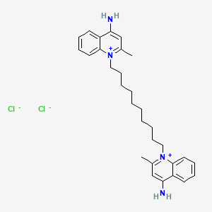 molecular formula C30H40ClN4+ B1670270 Evazol CAS No. 522-51-0