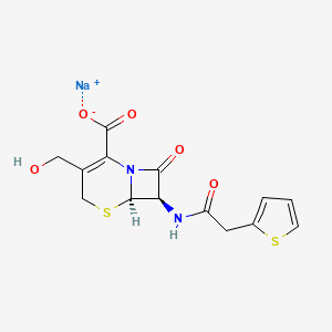 molecular formula C14H13N2NaO5S2 B1670278 Desacetylcephalothin sodium CAS No. 5547-29-5