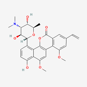 molecular formula C29H31NO8 B1670280 Desacetylravidomycin CAS No. 88580-27-2