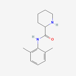 molecular formula C14H20N2O B1670282 N-(2,6-dimethylphenyl)piperidine-2-carboxamide CAS No. 15883-20-2