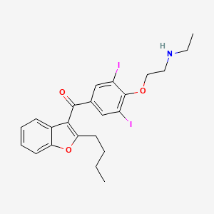 molecular formula C23H25I2NO3 B1670286 Desethylamiodarone CAS No. 83409-32-9