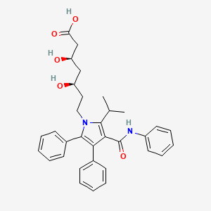 molecular formula C33H36N2O5 B1670290 Desfluoro-atorvastatin CAS No. 433289-84-0
