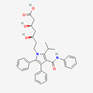 molecular formula C33H36N2O5 B1670290 Desfluoroatorvastatin CAS No. 433289-84-0