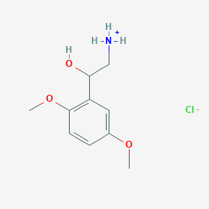 molecular formula C10H16ClNO3 B1670292 alpha-(Aminomethyl)-2,5-dimethoxybenzyl alcohol hydrochloride CAS No. 60407-53-6