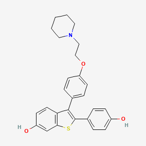 molecular formula C27H27NO3S B1670293 Desketoraloxifene CAS No. 216570-81-9
