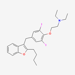 molecular formula C25H31I2NO2 B1670308 Desoxoamiodrone CAS No. 116523-57-0