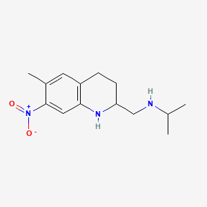 molecular formula C14H21N3O2 B1670311 Desoxyoxamniquine CAS No. 21738-41-0