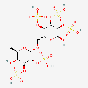 molecular formula C12H22O25S5 B1670317 Detralfate CAS No. 37209-31-7