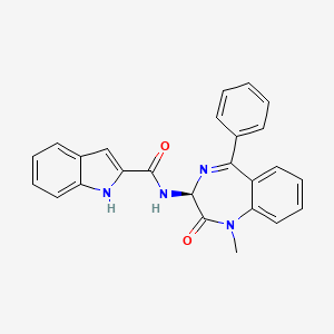 molecular formula C25H20N4O2 B1670321 Devazepide CAS No. 103420-77-5