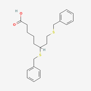 molecular formula C22H28O2S2 B1670322 6,8-Bis(benzylthio)octanoic acid CAS No. 95809-78-2