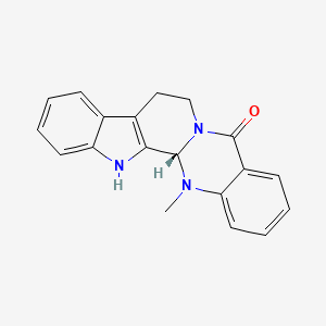 molecular formula C19H17N3O B1670323 Evodiamine CAS No. 518-17-2