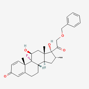 molecular formula C29H35FO5 B1670328 Dexamethasone beloxil CAS No. 150587-07-8