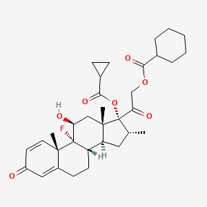 molecular formula C33H43FO7 B1670329 Dexamethasone Cipecilate CAS No. 132245-57-9