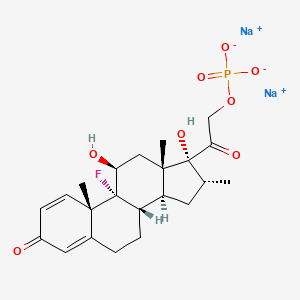 molecular formula C22H30FNaO8P B1670331 CID 129893643 CAS No. 2392-39-4