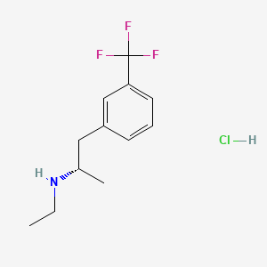 molecular formula C12H17ClF3N B1670339 Dexfenfluramine hydrochloride CAS No. 3239-45-0