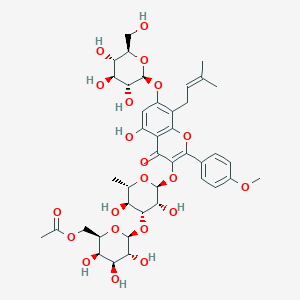 molecular formula C41H52O21 B167034 Hexandraside B CAS No. 128988-54-5