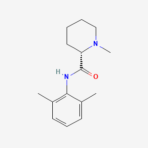 molecular formula C15H22N2O B1670343 (+)-Mepivacaine CAS No. 24358-84-7