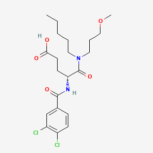 molecular formula C21H30Cl2N2O5 B1670345 Dexloxiglumide CAS No. 119817-90-2