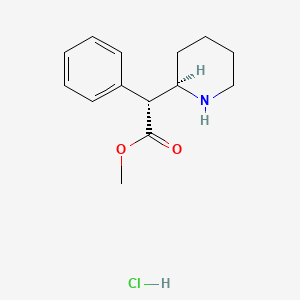 molecular formula C14H20ClNO2 B1670346 Dexmethylphenidate hydrochloride CAS No. 19262-68-1