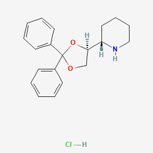 molecular formula C20H24ClNO2 B1670348 Dexoxadrol Hydrochloride CAS No. 631-06-1