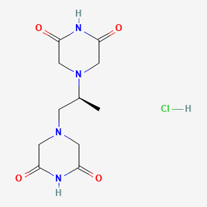 molecular formula C11H17ClN4O4 B1670351 Dexrazoxane hydrochloride CAS No. 149003-01-0