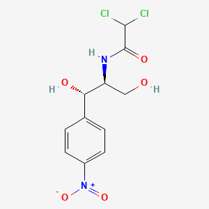 molecular formula C11H12Cl2N2O5 B1670353 右旋糖酐霉素 CAS No. 134-90-7