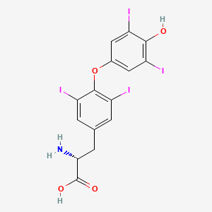 molecular formula C15H11I4NO4 B1670358 D-Thyroxine CAS No. 51-49-0