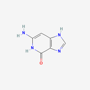 molecular formula C6H6N4O B1670360 Dezaguanine CAS No. 41729-52-6