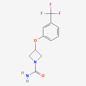 molecular formula C11H11F3N2O2 B1670361 Dezinamide CAS No. 91077-32-6