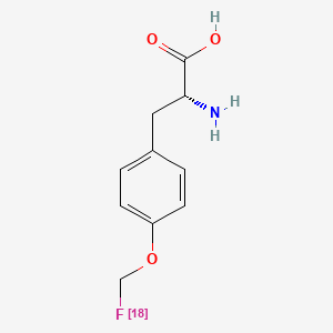 molecular formula C10H1218FNO3 B1670363 D-Fluoromethyltyrosine F-18 CAS No. 870452-26-9