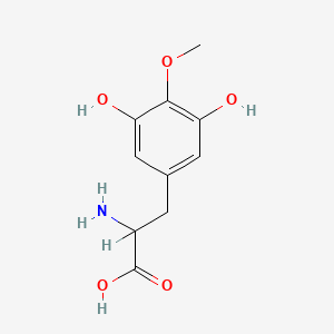 molecular formula C10H13NO5 B1670371 2-Amino-3-(3,5-dihydroxy-4-methoxyphenyl)propanoic acid CAS No. 18684-28-1