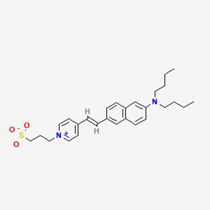 molecular formula C28H36N2O3S B1670376 二-4-氨乙基萘乙磺酸吡啶 CAS No. 90134-00-2