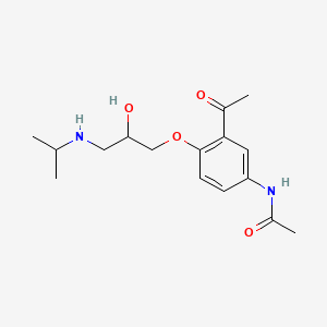 molecular formula C16H24N2O4 B1670378 Diacetolol CAS No. 22568-64-5