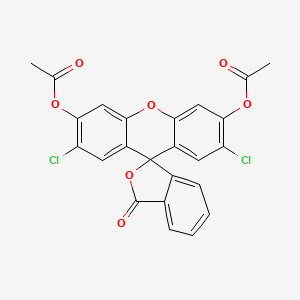 molecular formula C24H14Cl2O7 B1670383 二乙酰二氯荧光素 CAS No. 2044-85-1