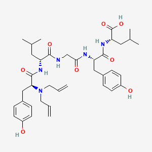 B1670387 N,N-Diallyl-tyrosyl-leucyl-glycyl-tyrosyl-leucine CAS No. 127808-81-5