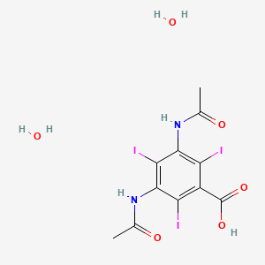 molecular formula C11H13I3N2O6 B1670399 Diatrizoic acid dihydrate CAS No. 50978-11-5
