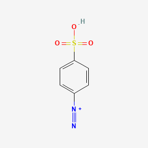 molecular formula C6H5N2O3S+ B1670406 Diazobenzenesulfonic acid CAS No. 2154-66-7