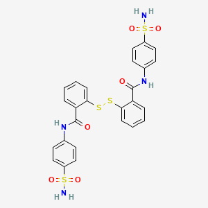 molecular formula C26H22N4O6S4 B1670412 DIBA CAS No. 171744-39-1