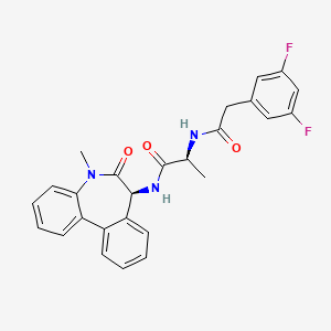 molecular formula C26H23F2N3O3 B1670418 Dibenzazepine CAS No. 209984-56-5
